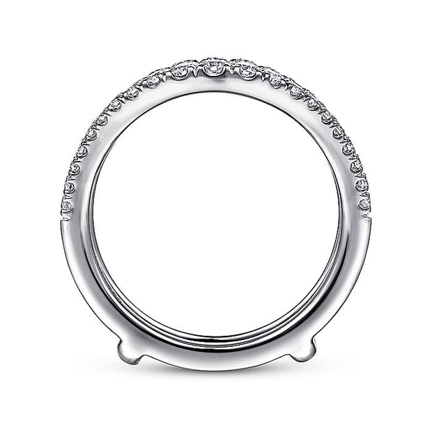 Gabriel & Co. AN14749M-W44JJ 14K White Gold Diamond Ring Enhancer