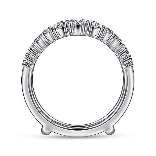 Gabriel & Co. AN14750M-W44JJ 14K White Gold Diamond Ring Enhancer