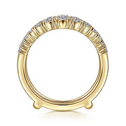 Gabriel & Co. AN14750M-Y44JJ 14K Yellow Gold Diamond Ring Enhancer