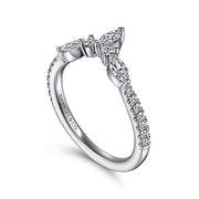 Gabriel & Co. AN15563W44JJ 14K White Gold Diamond Anniversary Band