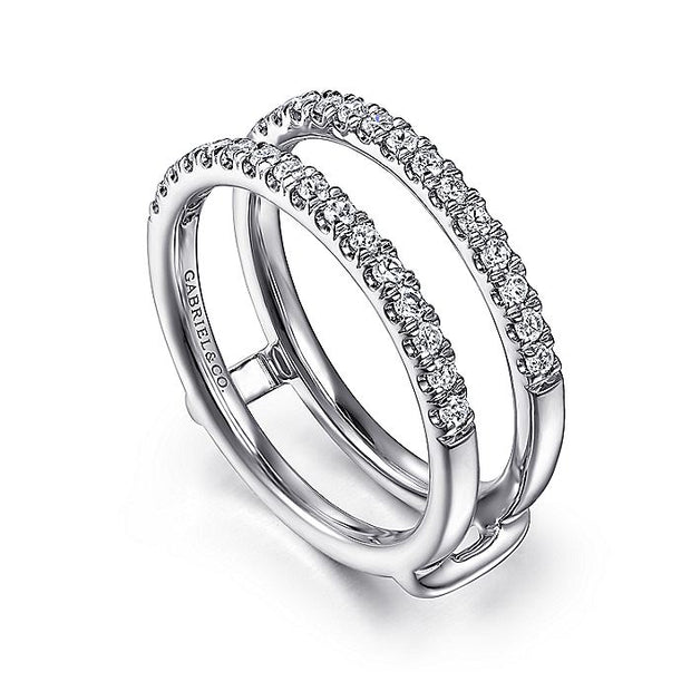 Gabriel & Co. AN15821M-W44JJ 14K White Gold Diamond Ring Enhancer