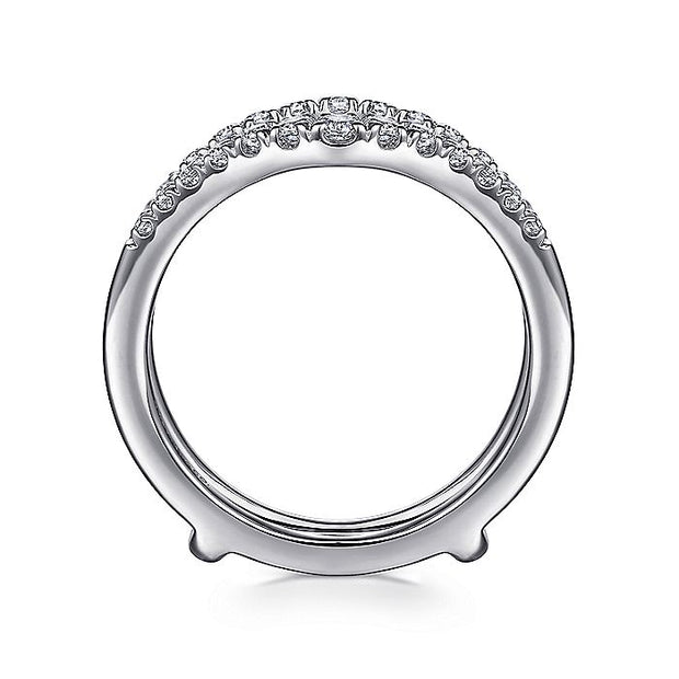 Gabriel & Co. AN15824M-W44JJ 14K White Gold Diamond Ring Enhancer