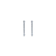 Gabriel & Co. EG10856W45JJ 14K White Gold Tiger Claw Set 20mm Round Inside Out Diamond Hoop Earrings