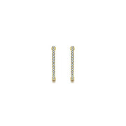 Gabriel & Co. EG10856Y45JJ 14K Yellow Gold Tiger Claw Set 20mm Round Inside Out Diamond Hoop Earrings