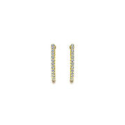 Gabriel & Co. EG10861Y45JJ 14K Yellow Gold Prong Set 20mm Round Inside Out Diamond Hoop Earrings