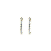 Gabriel & Co. EG10865Y45JJ 14K Yellow Gold Prong Set 20mm Round Inside Out Diamond Hoop Earrings