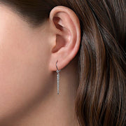 Gabriel & Co. EG12457W45JJ 14K White Gold Peek A Boo Spike Diamond Earrings