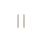 Gabriel & Co. EG13461Y45JJ 14K Yellow Gold French Pavé 20mm Round Inside Out Diamond Hoop Earrings