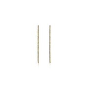Gabriel & Co. EG13549Y45JJ 14K Yellow Gold French Pavé 50mm Round Inside Out Diamond Classic Hoop Earrings