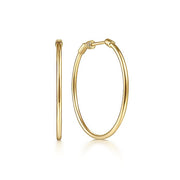 Gabriel & Co. EG13602Y4JJJ 14K Yellow Gold 30mm Round Classic Hoop Earrings