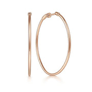 Gabriel & Co. EG13603K4JJJ 14K Rose Gold 40mm Round Classic Hoop Earrings