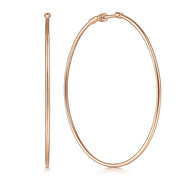 Gabriel & Co. EG13605K4JJJ 14K Rose Gold 60mm Round Classic Hoop Earrings