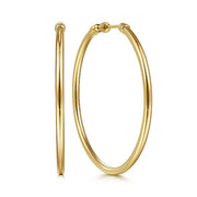 Gabriel & Co. EG14100Y4JJJ 14K Yellow Gold 50MM Round Classic Hoop Earrings