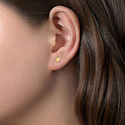 Gabriel & Co. EG14289Y4JJJ 14K Yellow Gold Round Stud Earrings
