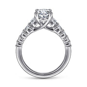 Gabriel & Co. ER11757O6W44JJ 14K White Gold Oval Diamond Engagement Ring