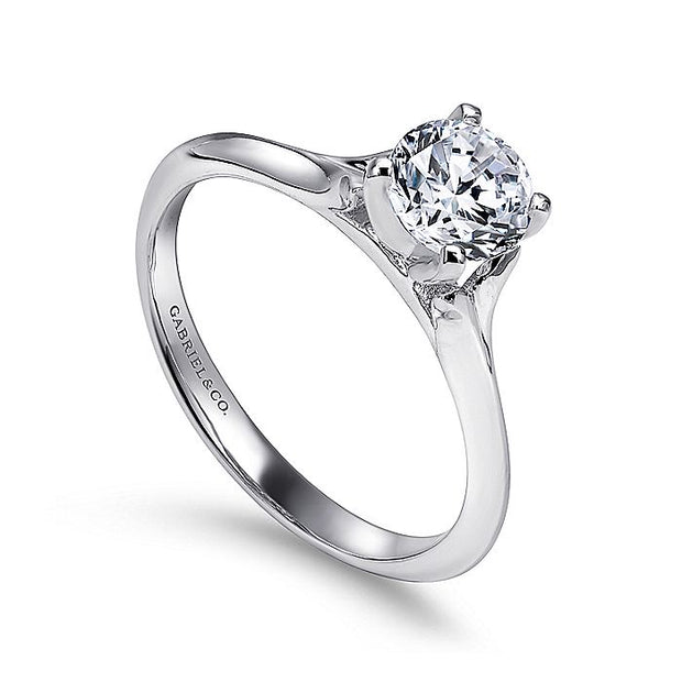 Gabriel & Co. ER11832R3W4JJJ 14K White Gold Round Diamond Engagement Ring