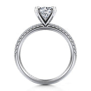 Gabriel & Co. ER15137R4W44JJ 14K White Gold Round Diamond Engagement Ring