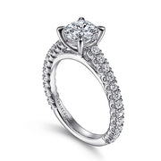Gabriel & Co. ER15269R4W44JJ 14K White Gold Round Diamond Engagement Ring