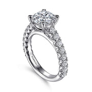 Gabriel & Co. ER15270R8W44JJ 14K White Gold Round Diamond Engagement Ring
