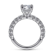 Gabriel & Co. ER15277R4W44JJ 14K White Gold Round Diamond Engagement Ring
