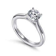 Gabriel & Co. ER6684PTJJJ Platinum Round Diamond Engagement Ring