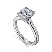 Gabriel & Co. ER6684R6W4JJJ 14K White Gold Round Diamond Engagement Ring