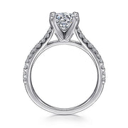 Gabriel & Co. ER7227PT4JJ Platinum Round Diamond Engagement Ring