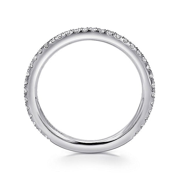 Gabriel & Co. LR4885W45JJ 14K White Gold Stackable Diamond Ring