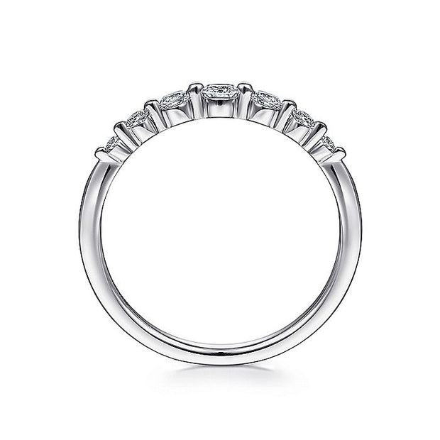 Gabriel & Co. LR51740W45JJ 14K White Gold Single Prong Diamond Ring