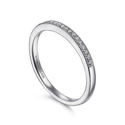 Gabriel & Co. LR51751W45JJ 14K White Gold Diamond Stackable Ring