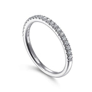 Gabriel & Co. LR51756W45JJ 14K White Gold Diamond Stackable Ring