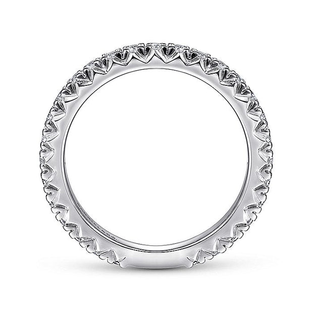 Gabriel & Co. LR51766W45JJ 14K White Gold Diamond Stackable Ring