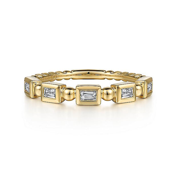 Gabriel & Co. LR52164Y43JJ 14K Yellow Gold Diamond Geometric Ring