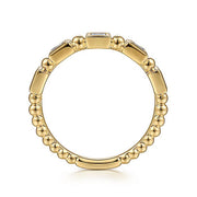 Gabriel & Co. LR52164Y43JJ 14K Yellow Gold Diamond Geometric Ring