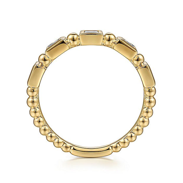 Gabriel & Co. LR52164Y43JJ 14K Yellow Gold Diamond Geometric Ring