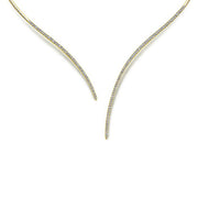 Gabriel & Co. NK5277Y45JJ Asymmetrical 14K Yellow Gold Open Diamond Collar Necklace