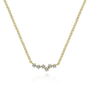 Gabriel & Co. NK6118Y45JJ 14K Yellow Gold Diamond Constellation Necklace