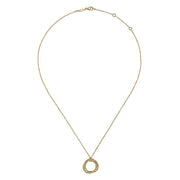 Gabriel & Co. NK6531Y4JJJ 14K Yellow Gold Twisted Rope Multi Circle Pendant Necklace
