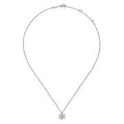 Gabriel & Co. NK6645W45JJ 14K White Gold Diamond Pendant Necklace