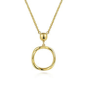 Gabriel & Co. NK6716Y4JJJ 14K Yellow Gold Twisted Circle Pendant Necklace