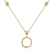 Gabriel & Co. NK6716Y4JJJ 14K Yellow Gold Twisted Circle Pendant Necklace