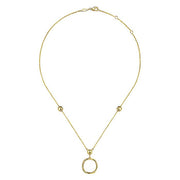 Gabriel & Co. NK6716Y4JJJ 14K Yellow Gold Twisted Circle Pendant Necklace